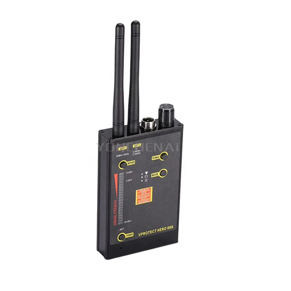 Hero 009 Wireless VHF/UHF Signal Detector Anti-Spy GSM Wifi & Magnetic ...