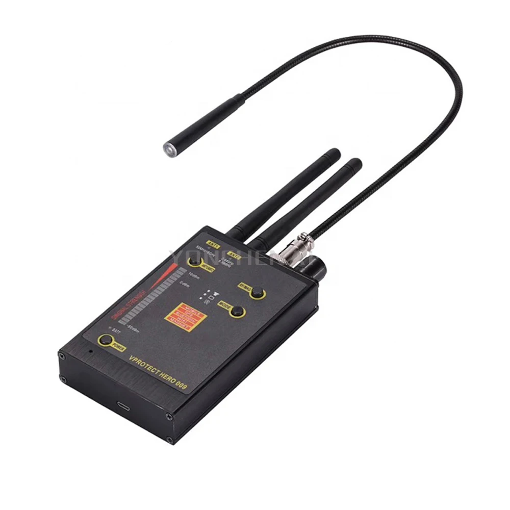 Hero 009 Wireless VHF/UHF Signal Detector Anti-Spy GSM Wifi & Magnetic ...