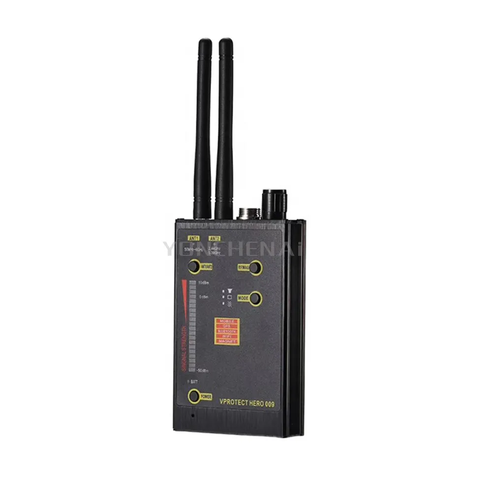Hero 009 Wireless VHF/UHF Signal Detector Anti-Spy GSM Wifi & Magnetic ...